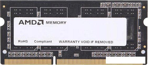 Оперативная память AMD 4GB DDR3 SO-DIMM PC3-12800 (R534G1601S1SL-UO)