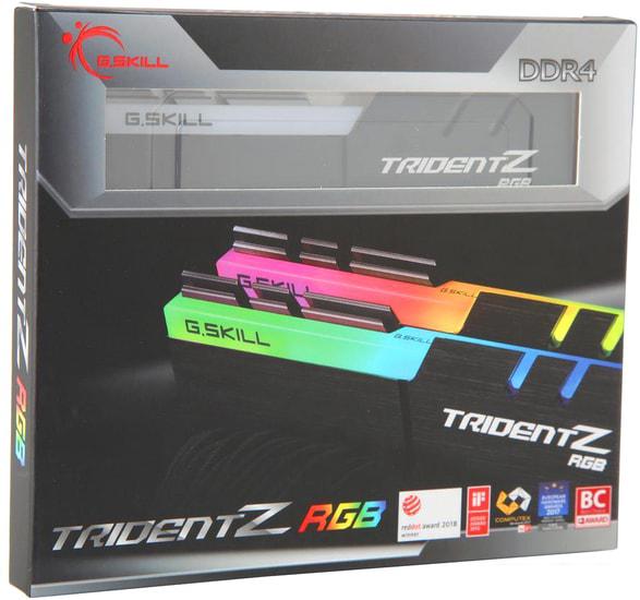 Оперативная память G.Skill Trident Z RGB 2x32ГБ DDR4 3600 МГц F4-3600C18D-64GTZR
