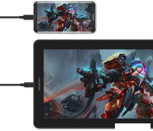 Графический монитор Huion Kamvas 13 (фиолетовый)