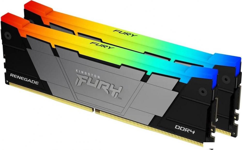 Оперативная память Kingston FURY Renegade RGB 2x32ГБ DDR4 3600 МГц KF436C18RB2AK2/64