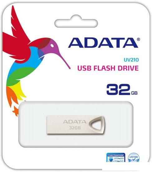 USB Flash ADATA UV210 32GB [AUV210-32G-RGD]