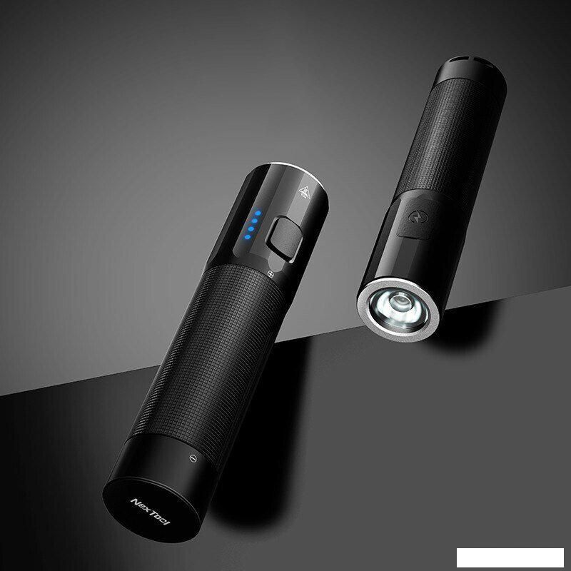 Фонарь NexTool Outdoor Strong Light Small Straight Flashlight (черный)