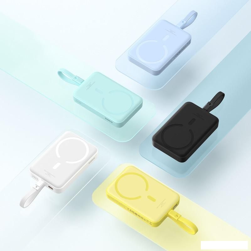Внешний аккумулятор Baseus Magnetic Fast Charge Power Bank Type-C Edition 30W 10000mAh (мятный)