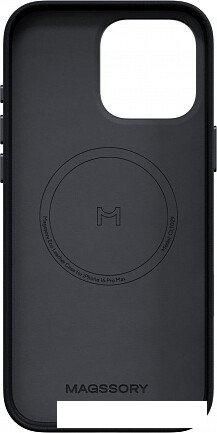 Чехол для телефона Magssory Eco Leather Case Midnight для iPhone 16 Pro Max CLT029m