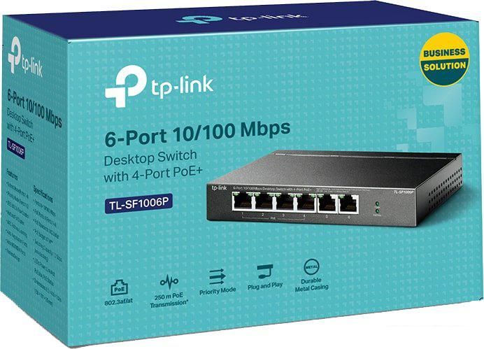Неуправляемый коммутатор TP-Link TL-SF1006P