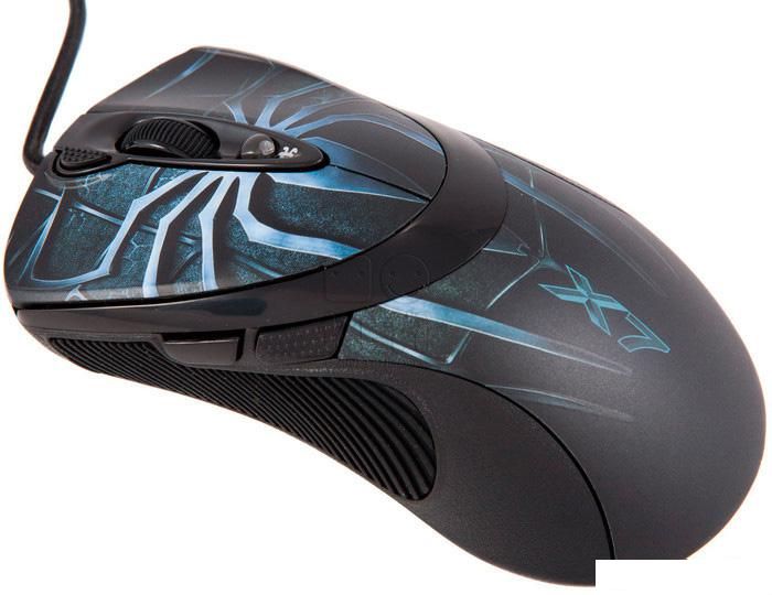 Игровая мышь A4Tech XL-747H (черный/синий)