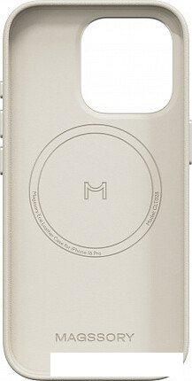 Чехол для телефона Magssory Eco Leather Case Ivory для iPhone 16 Pro CLT028i