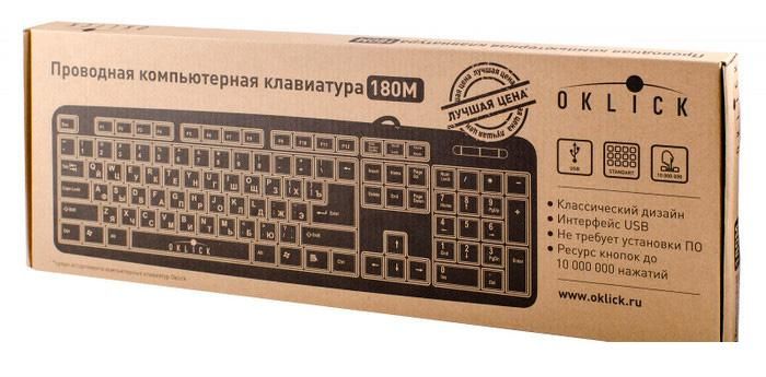 Клавиатура Oklick 180M Standard Keyboard