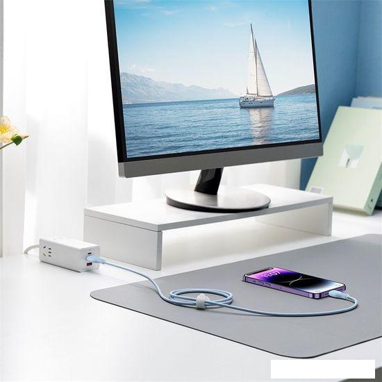 Кабель Baseus Pudding Series USB Type-A - Lightning (2 м, голубой)