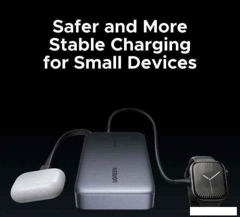 Внешний аккумулятор Ugreen PB550 20000mAh (серый, китайская версия)