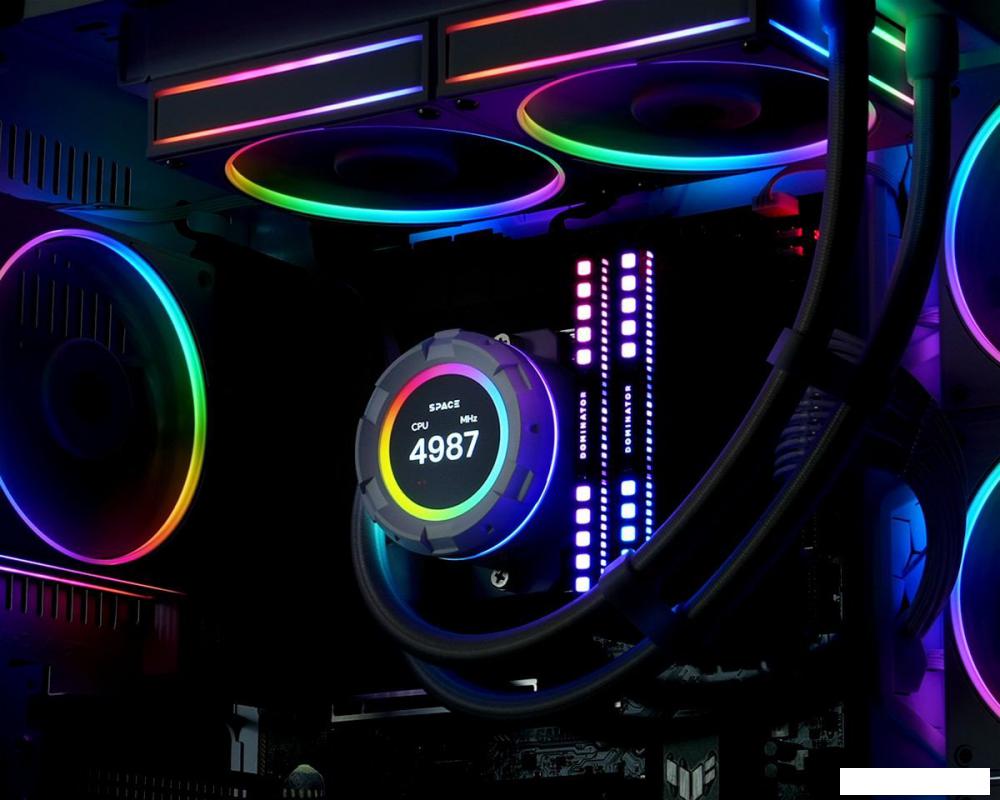 Жидкостное охлаждение для процессора ID-Cooling SL240 White