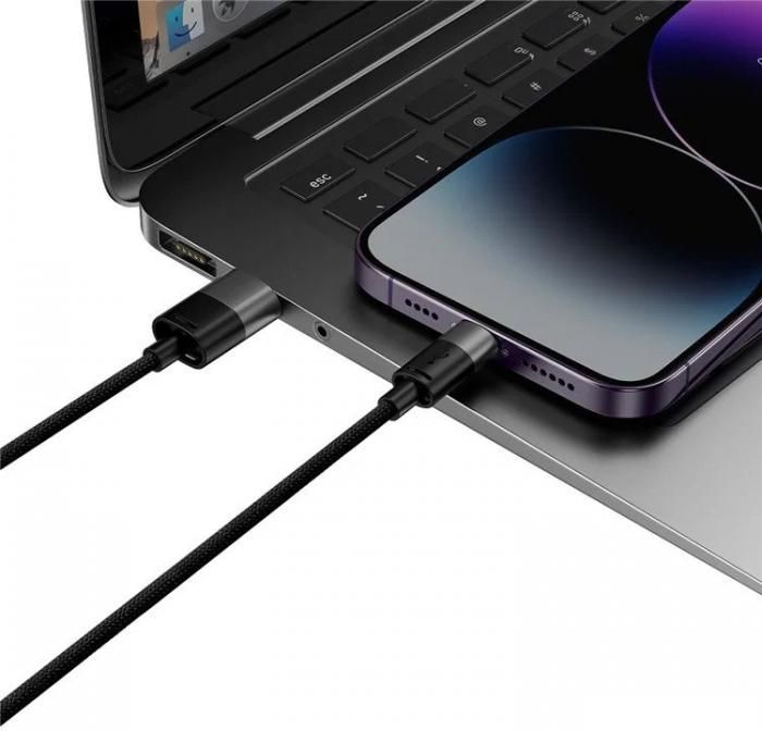 Кабель Baseus StarSpeed 1-for-3 Fast Charging Data Cable (1.2 м, черный)