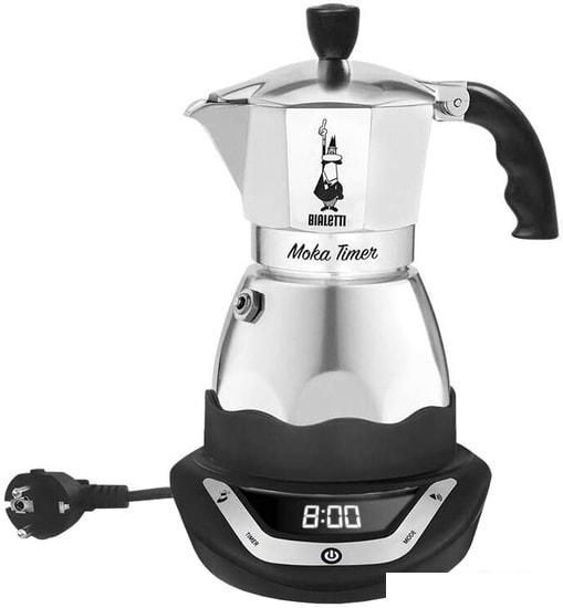 Гейзерная кофеварка Bialetti Moka Timer (6 порций)