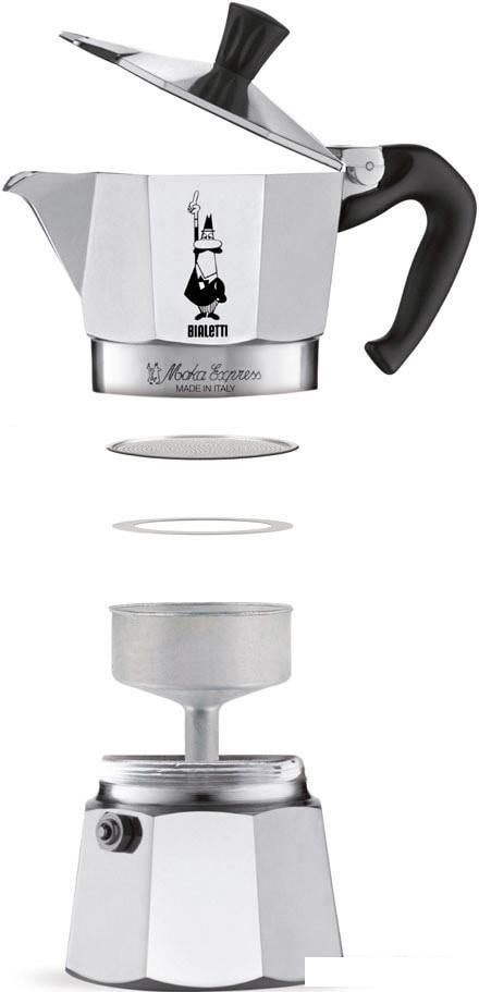 Гейзерная кофеварка Bialetti Moka Express (3 порции)