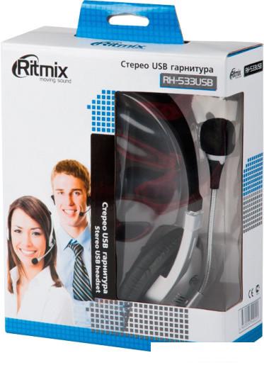 Наушники Ritmix RH-533 USB (черный)