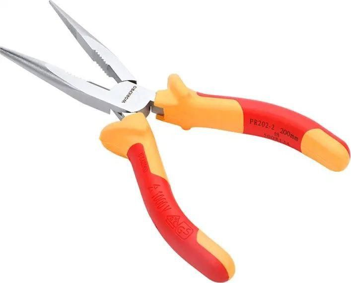 Длинногубцы Workpro VDE 200мм WP342013