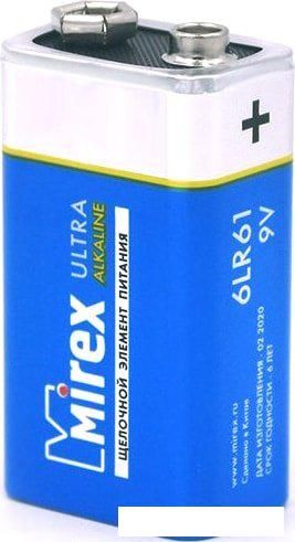 Батарейка Mirex Ultra Alkaline 9V 6LR6-E1
