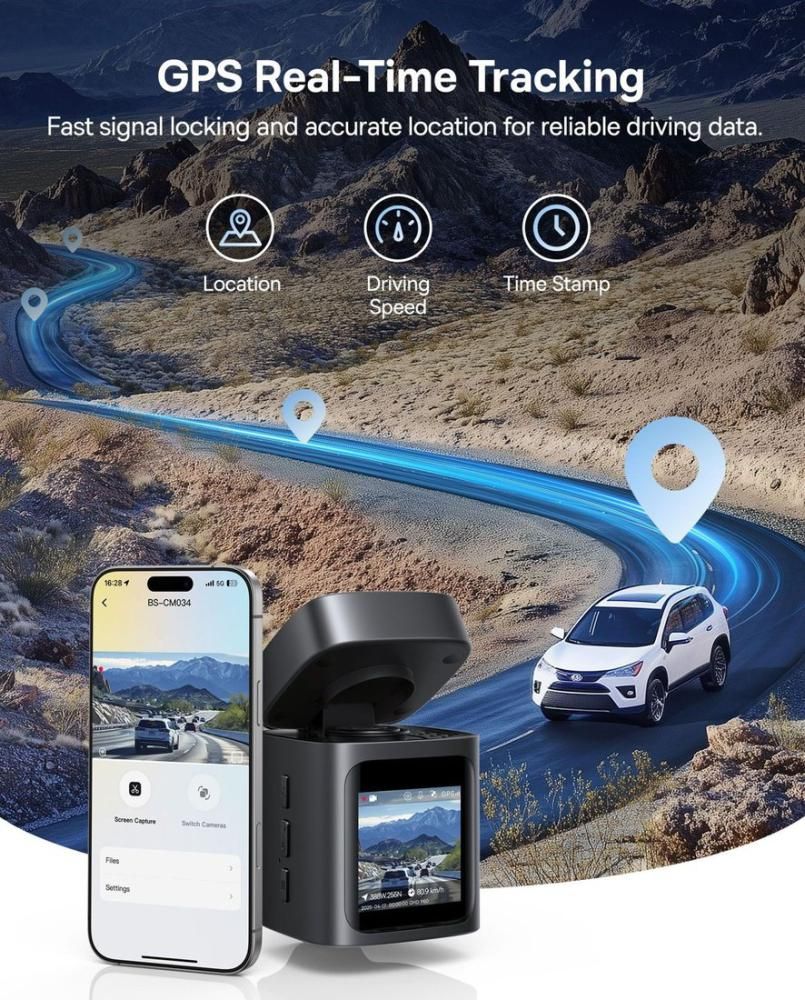 Видеорегистратор Baseus Dash Cam 4K BS-CM035 Cosmic Black C0119804