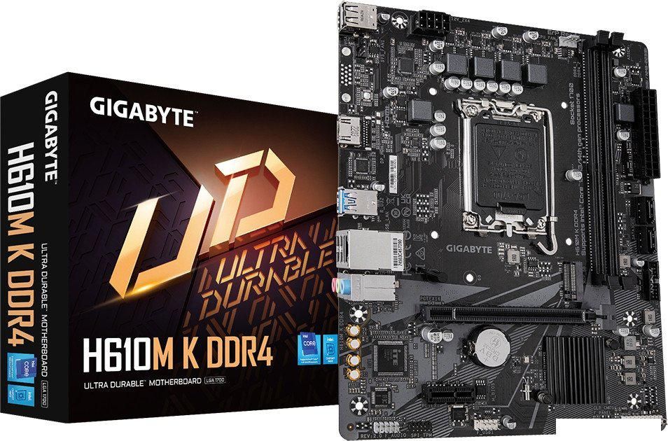 Материнская плата Gigabyte H610M K DDR4 (rev. 2.0)