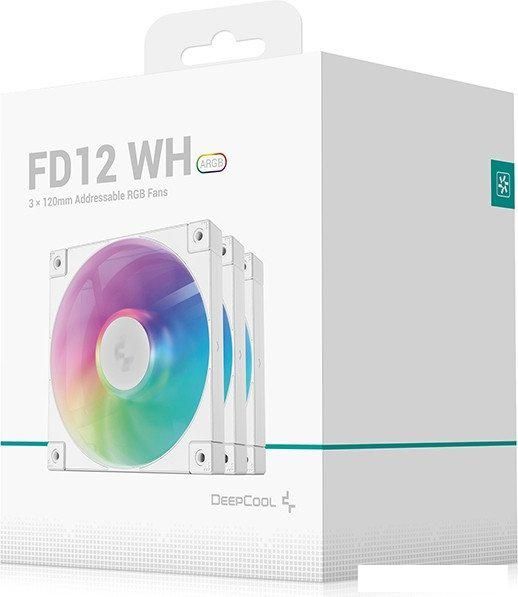 Комплект вентиляторов для корпуса DeepCool FD12 ARGB R-FD12-WHAPN3-G