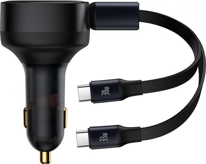 Автомобильное зарядное Baseus Enjoyment Pro 2-in-1 Car Charger C+L 60W C00057802111-00
