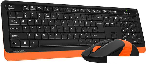Офисный набор A4Tech Fstyler FG1010 (черный/оранжевый)