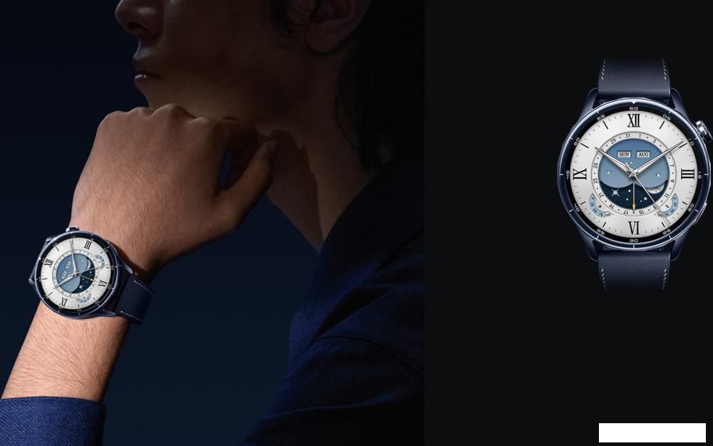 Умные часы Xiaomi Watch S5 46 мм (керамический синий, международная версия)