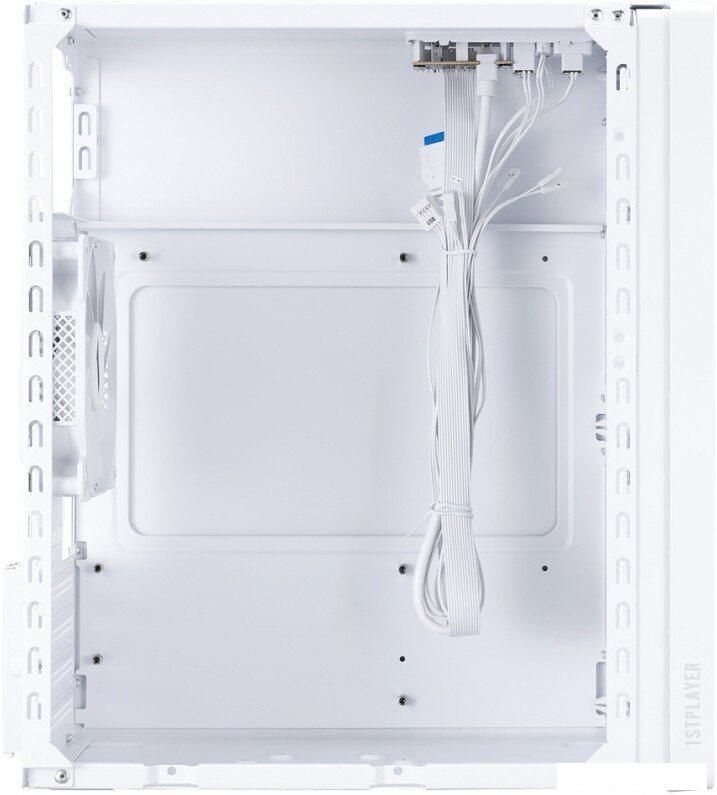 Корпус 1stPlayer WD1 WD1-WH-3F-W (белый)