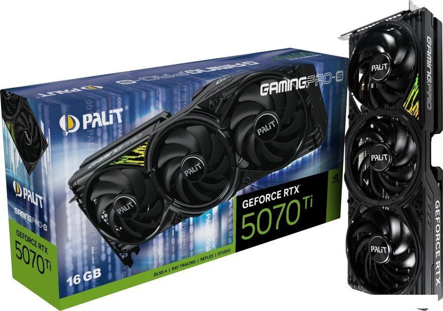 Видеокарта Palit GeForce RTX 5070 Ti GamingPro-S NE7507T019T2-GB2031U
