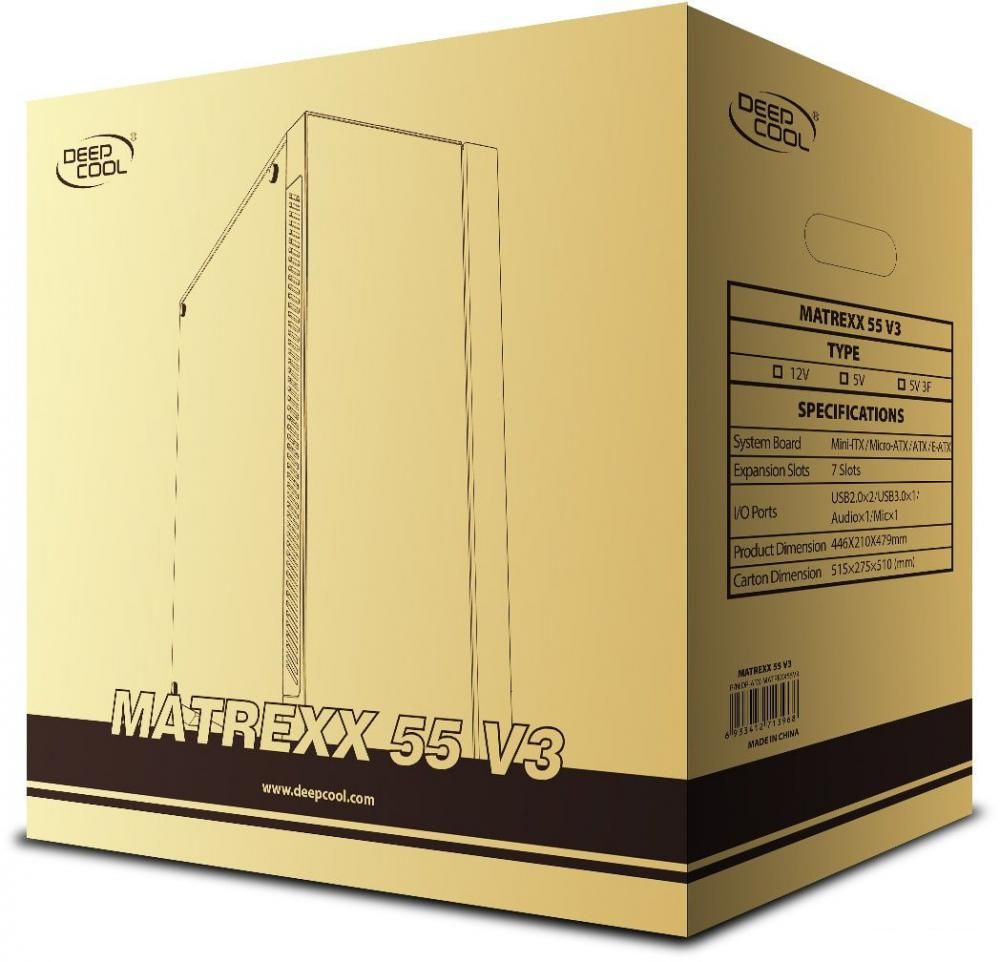 Корпус DeepCool Matrexx 55 V3 DP-ATX-MATREXX55V3