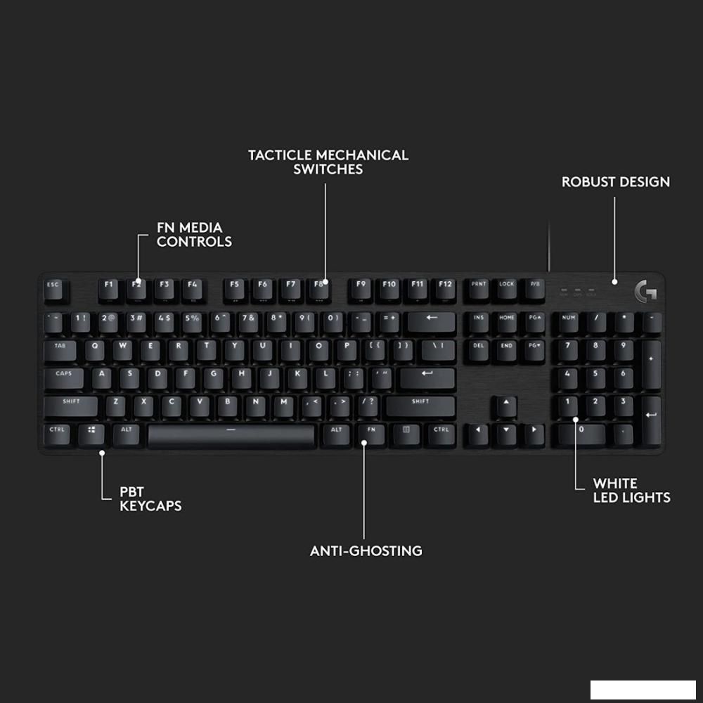 Клавиатура Logitech G412 SE 920-010440 (нет кириллицы)