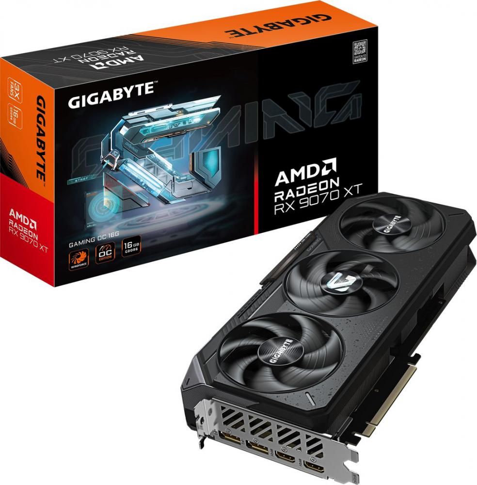 Видеокарта Gigabyte Radeon RX 9070 XT GAMING OC 16G GV-R9070XTGAMING OC-16GD