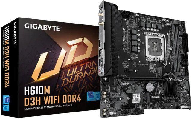Материнская плата Gigabyte H610M D3H WiFi DDR4