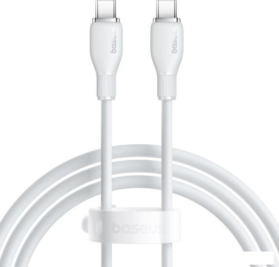 Кабель Baseus Pudding Series Fast Charging Cable 100W USB Type-C - USB Type-C (1.2 м, белый)
