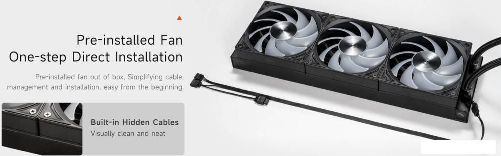 Система жидкостного охлаждения для процессора PCCooler DC360 Pro ARGB Display (черный)