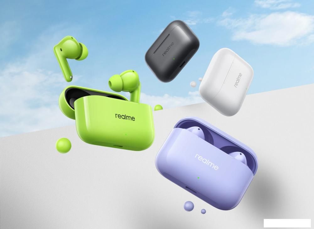 Наушники Realme Buds T200 (черный)