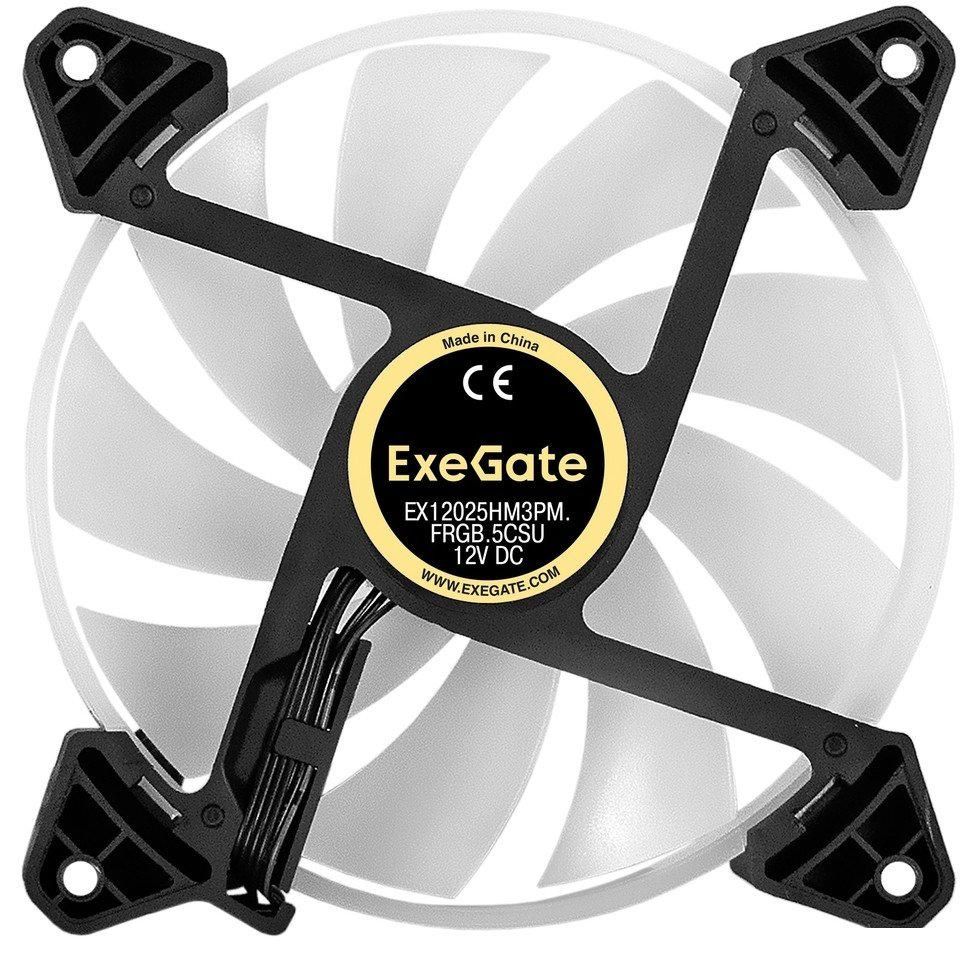 Вентилятор для корпуса ExeGate EX12025HM3PM.FRGB.5CSU EX295966RUS