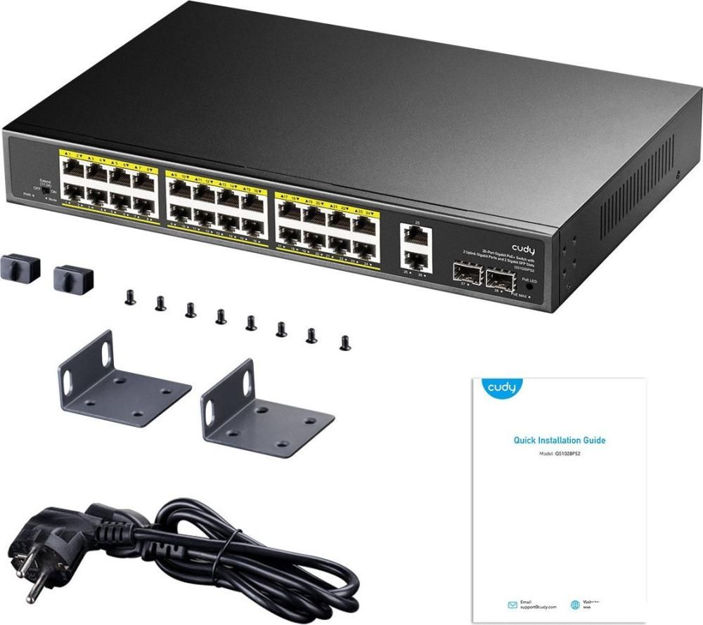 Неуправляемый коммутатор Cudy GS1026PS2 1.0