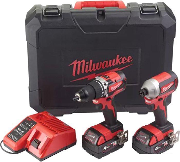 Milwaukee M18 CBLPP2A-402C 4933464536 (шуруповерт, винтоверт, 2 АКБ, кейс)