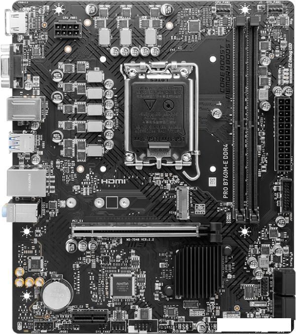 Материнская плата MSI Pro B760M-E DDR4