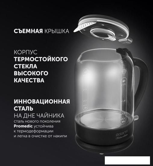 Электрический чайник Polaris PWK 1753CGL (черный)