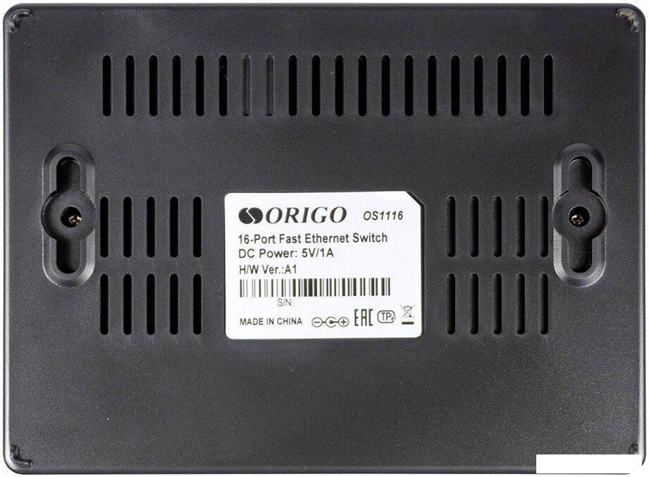 Неуправляемый коммутатор Origo OS1116/A1A