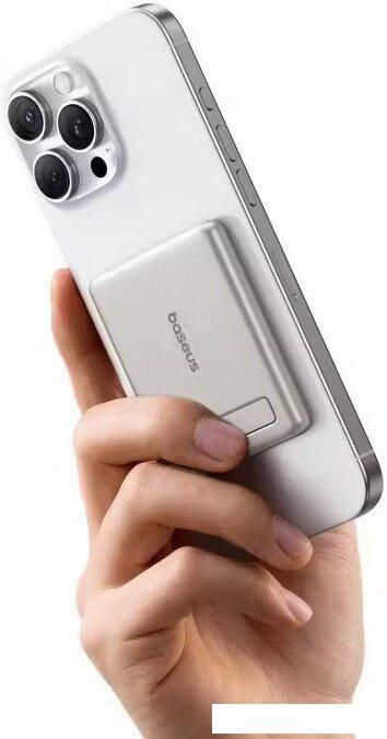 Внешний аккумулятор Baseus PicoGo AM31 Mini Magnetic Power Bank with Stand 20W 5000mAh (титановый)
