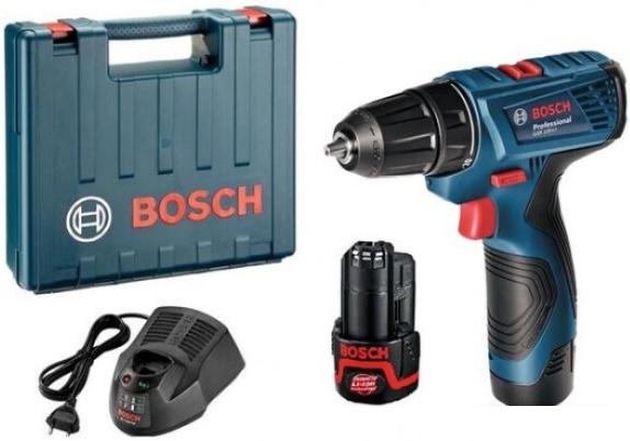 Дрель-шуруповерт Bosch GSR 120-LI Professional 06019G8020 (с 2-мя АКБ, кейс)
