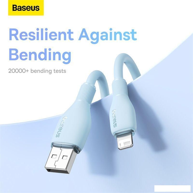 Кабель Baseus Pudding Series USB Type-A - Lightning (2 м, голубой)