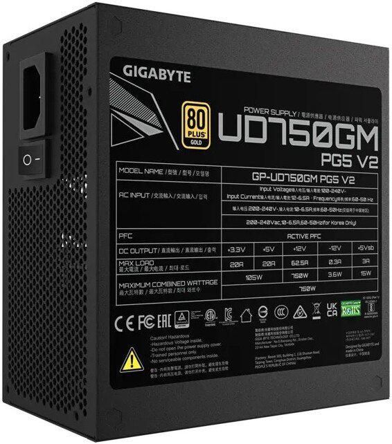 Блок питания Gigabyte UD750GM PG5 V2