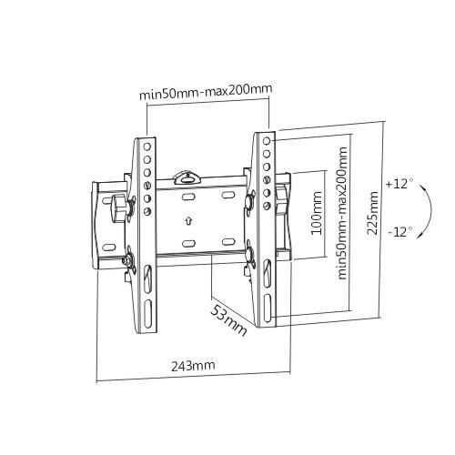 Кронштейн для телевизора Gembird WM-42T-02