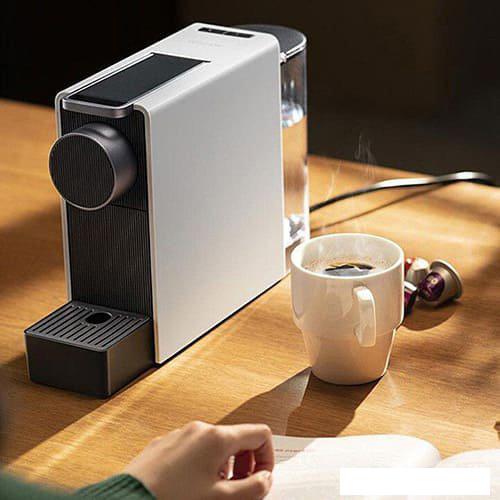 Капсульная кофеварка Scishare Capsule Coffee Machine Mini S1201 (с переходником на евровилку, серый)