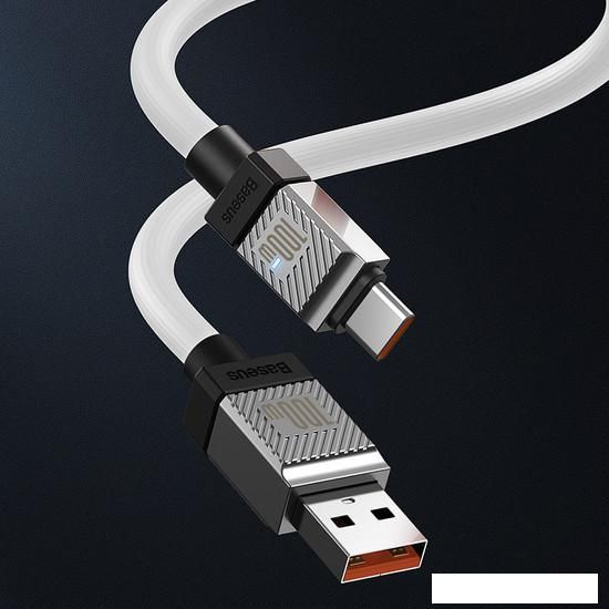Кабель Baseus CoolPlay Series Fast Charging Data Cable 100W USB Type-A - USB Type-C (1 м, белый)