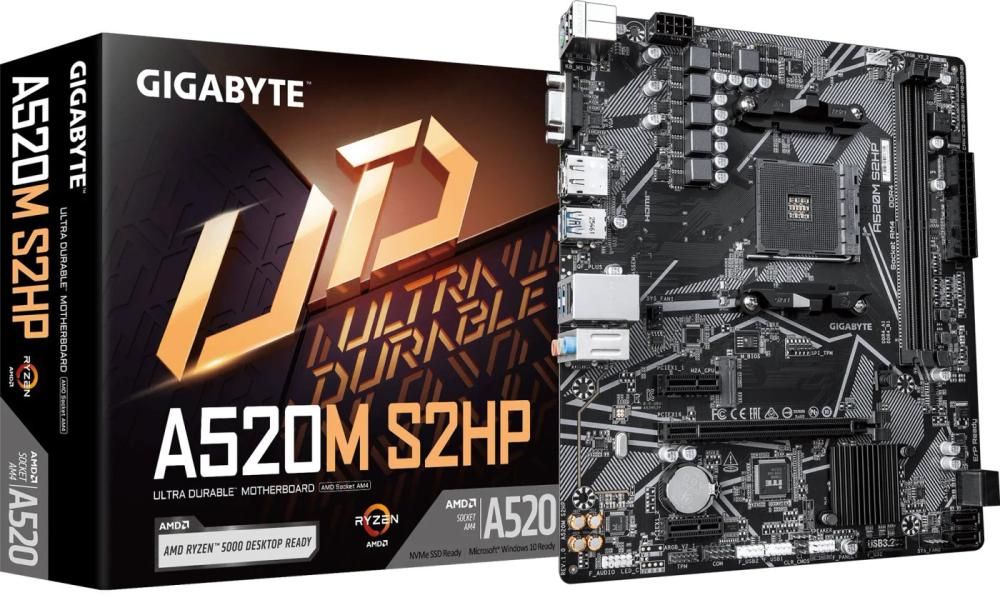 Материнская плата Gigabyte A520M S2HP